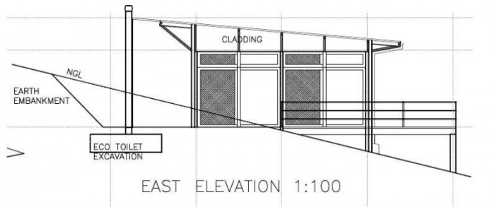 East Elevation - Three-bedroom Holiday Homes